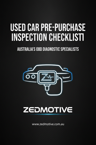 Zedmotive Used Car Pre-Purchase Checklist Cover