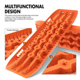 X-BULL KIT1 Recovery track Board Traction Sand trucks strap mounting 4x4 Sand Snow Car ORANGE